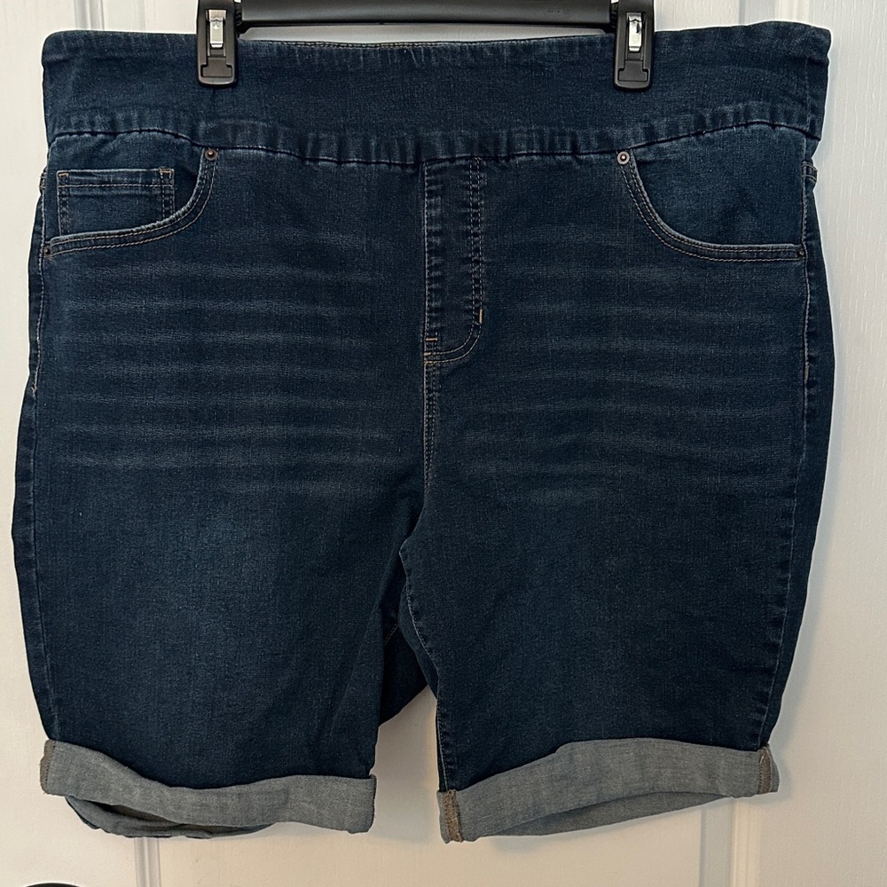 Terra & Sky Dark Blue Jean Shorts